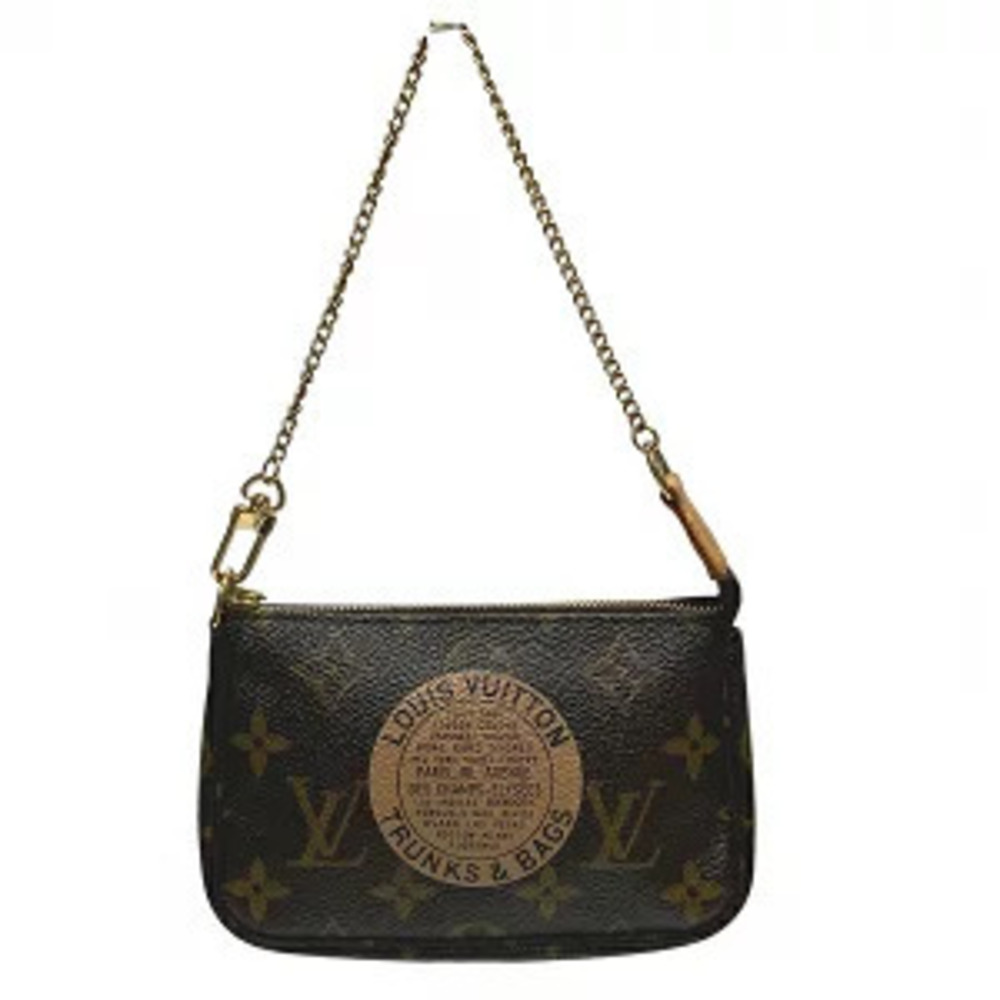 Louis Vuitton Monogram Pochette Accessoires Pouch Clutch Bag Handbag